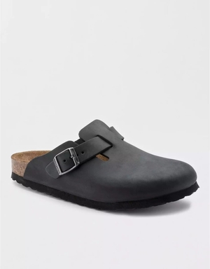 Chaussures Casual American Eagle Cuir Boston Clog Noir Homme | JQS-92028591